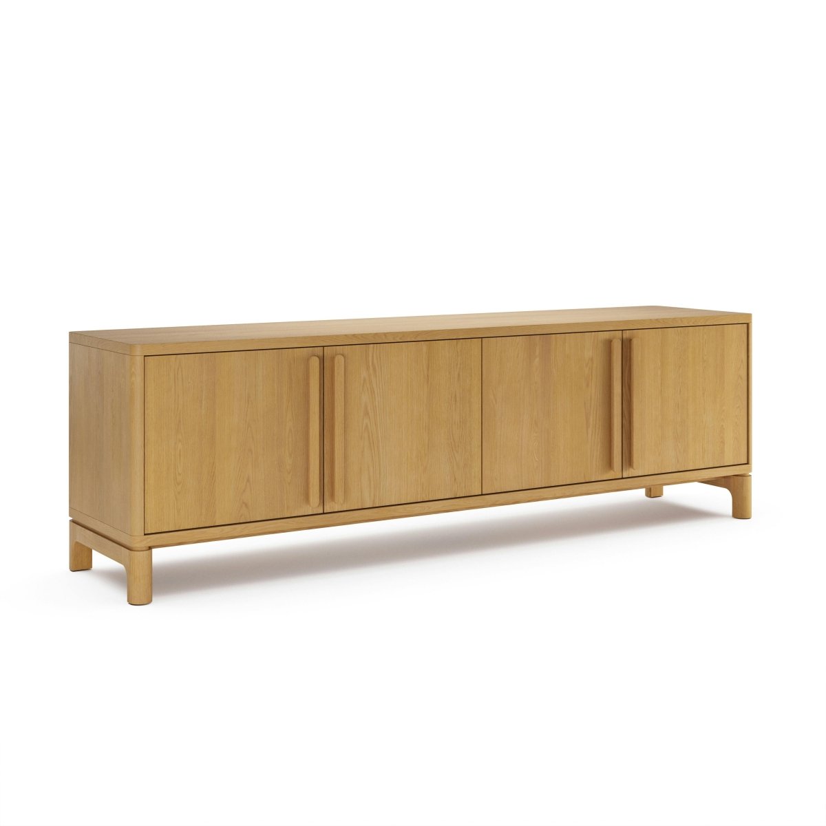 CORVEN Modern Solid Wood Media Unit - Exclusivia
