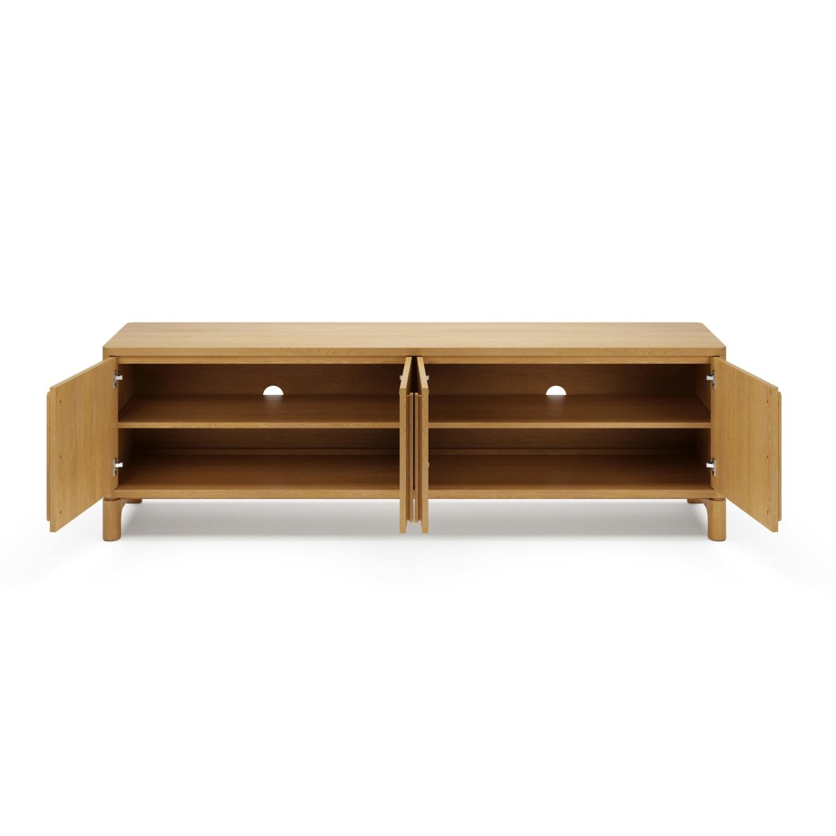 CORVEN Modern Solid Wood Media Unit - Exclusivia