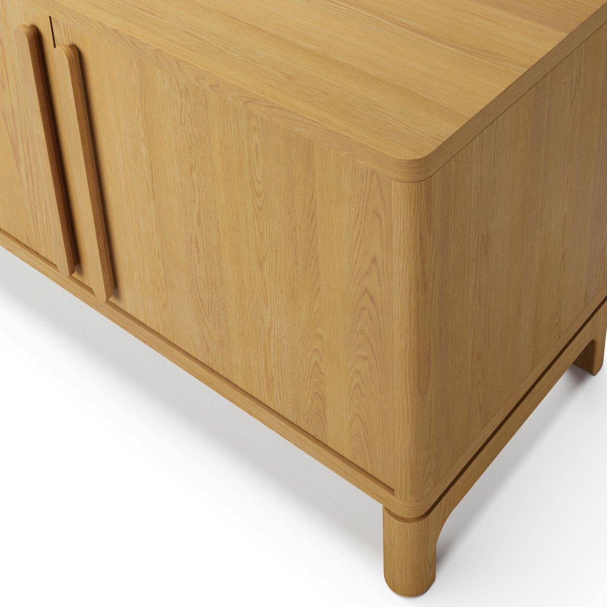 CORVEN Modern Solid Wood Media Unit - Exclusivia