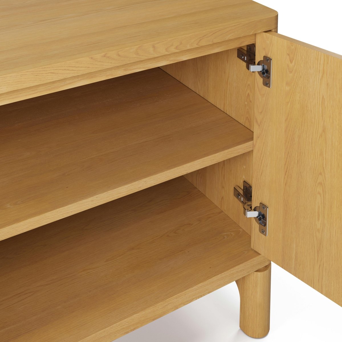 CORVEN Modern Solid Wood Media Unit - Exclusivia