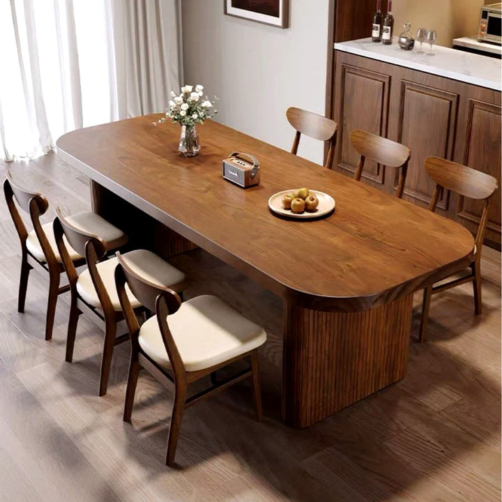 LUME Rustic Solid Wood Dining Table