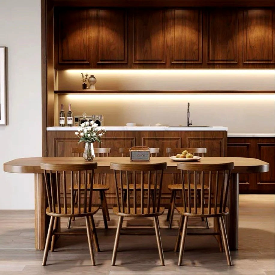LUME Rustic Solid Wood Dining Table