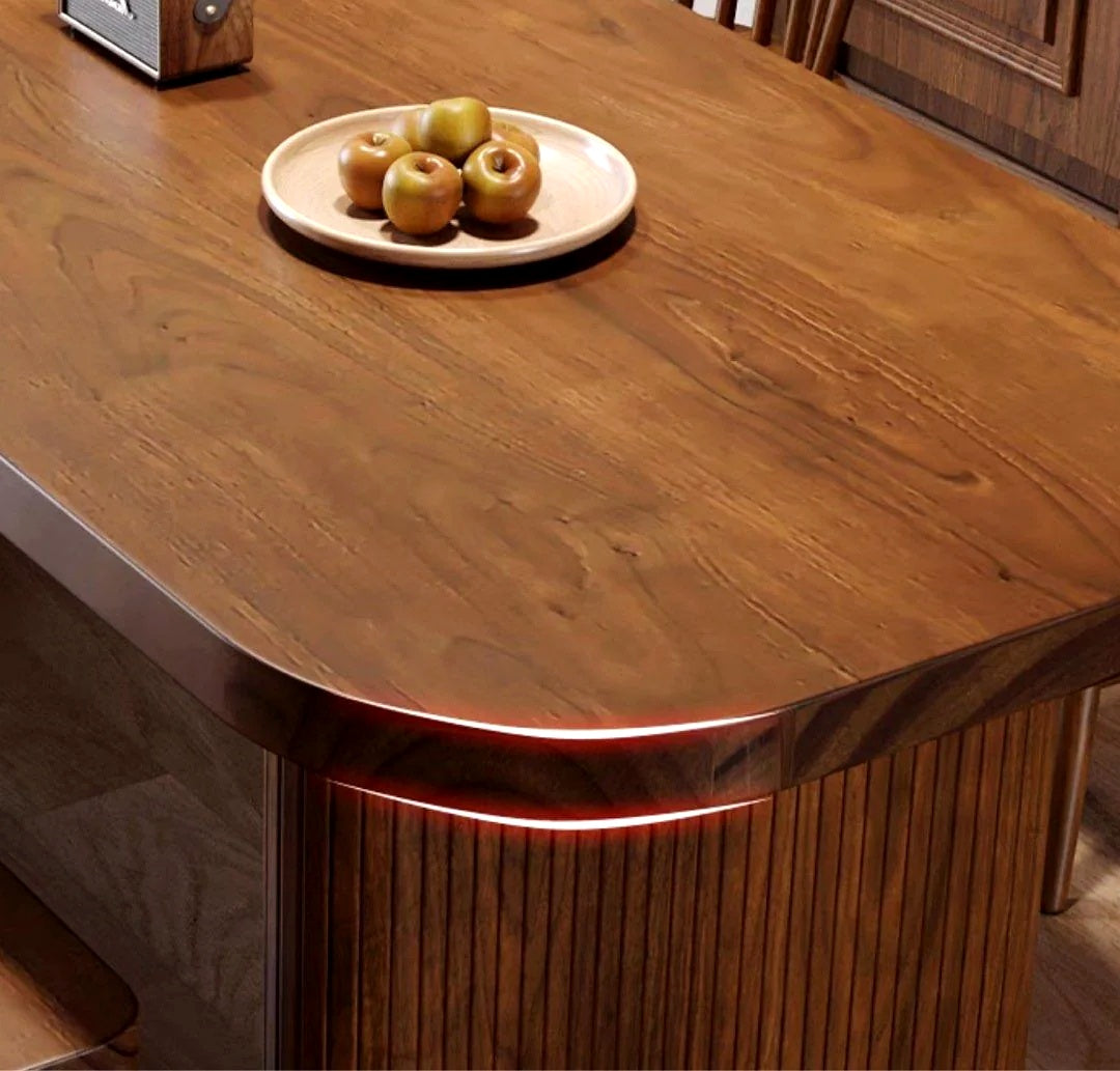 LUME Rustic Solid Wood Dining Table