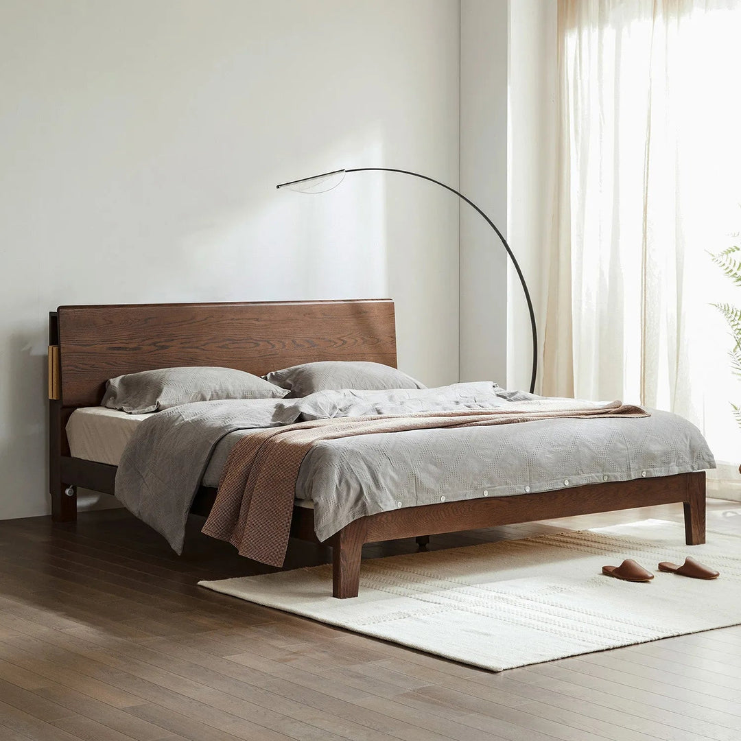 Nordal Oak Platform Bed
