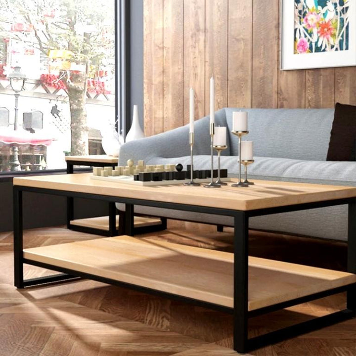 Barrow Minimalist Solid Wood Coffee Table
