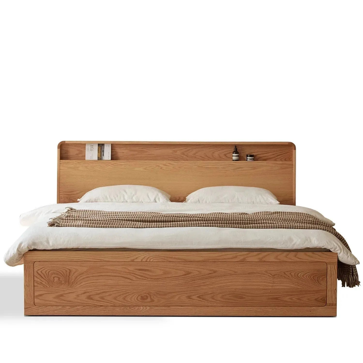 Luna Storage Wood Bed