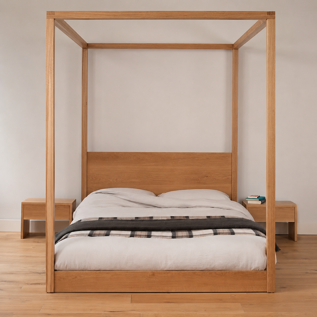 Arven Solid Wood Canopy Bedframe