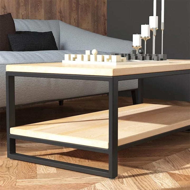 Barrow Minimalist Solid Wood Coffee Table