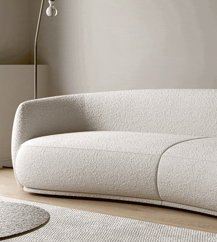Gisla Performance Boucle Curve Sofa