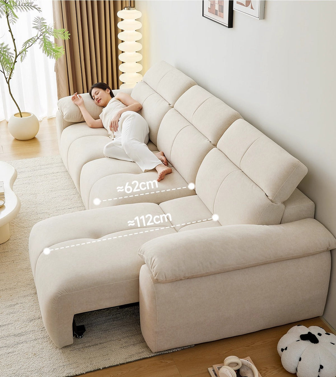 NEXAR Leather Electric Sofa Bed lifestyle