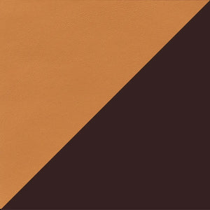 Orange & Brown PU Leather