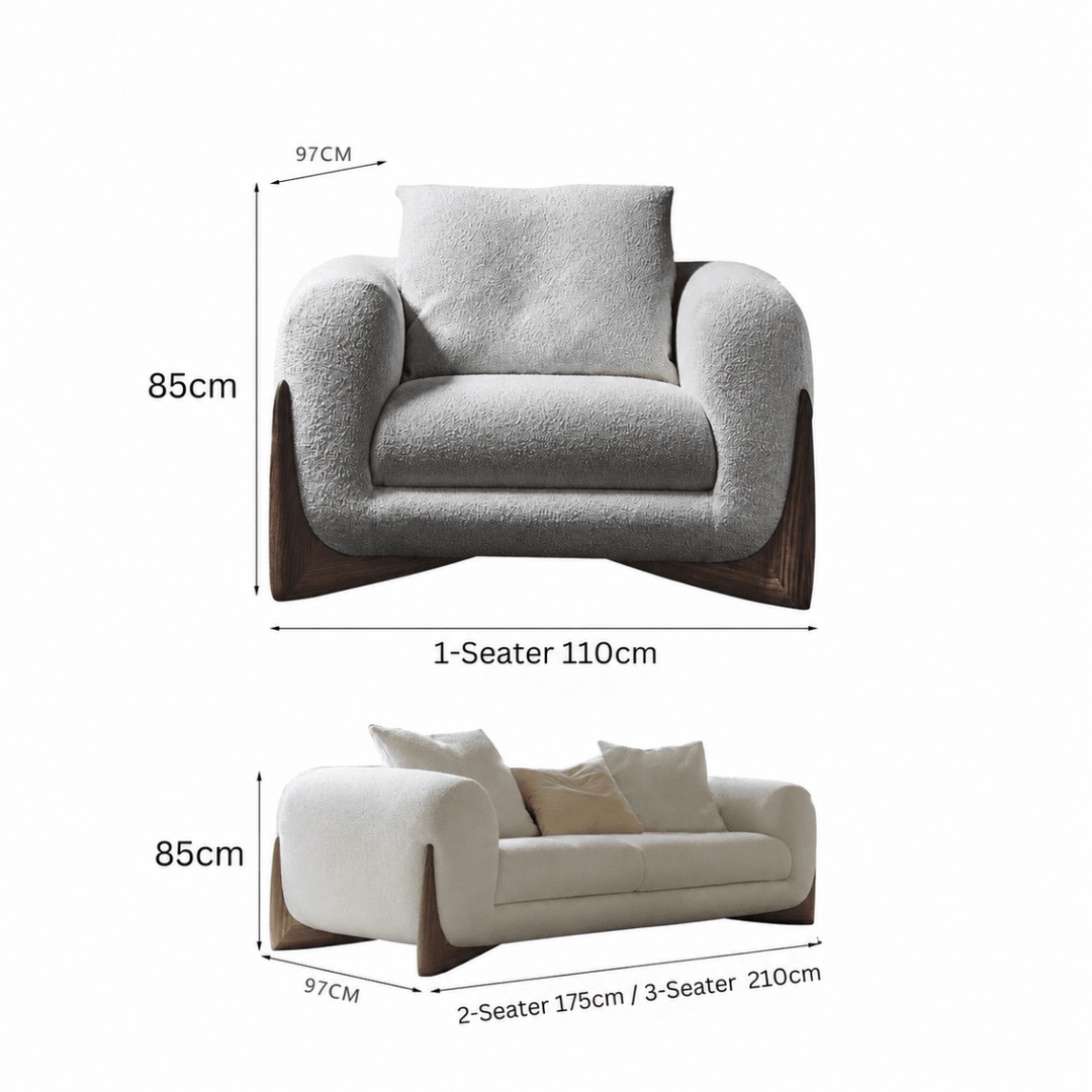 Imperio Modern Boucle Sofa - Exclusivia