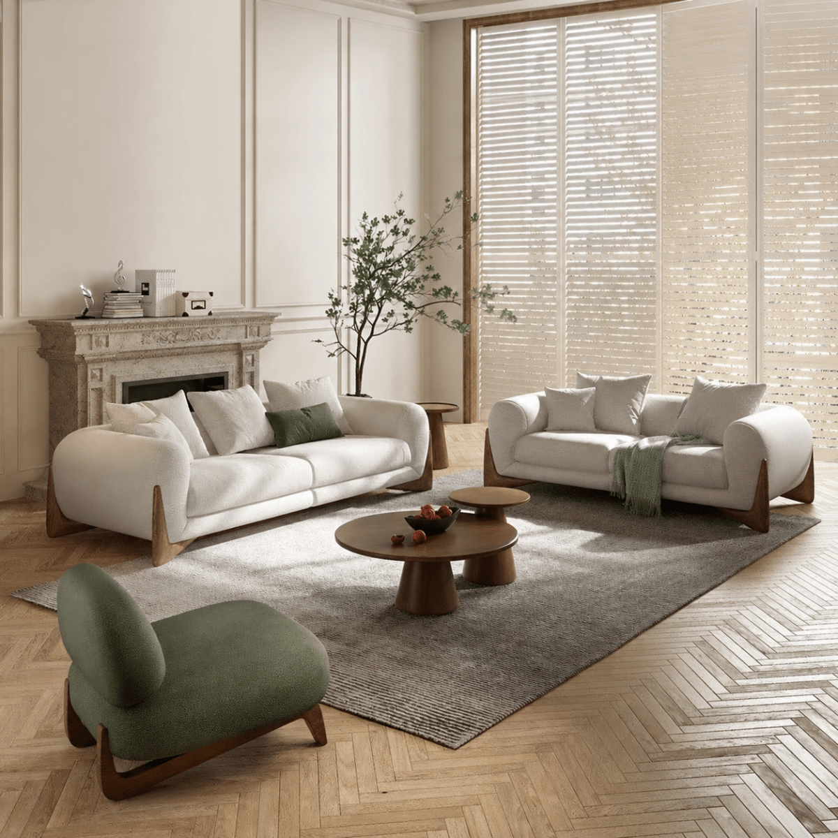 Imperio Modern Boucle Sofa - Exclusivia