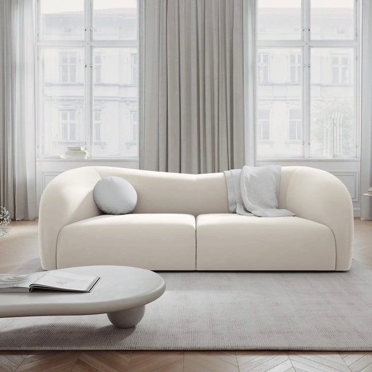 Inessa Scratch Resistant Curve Sofa - Exclusivia
