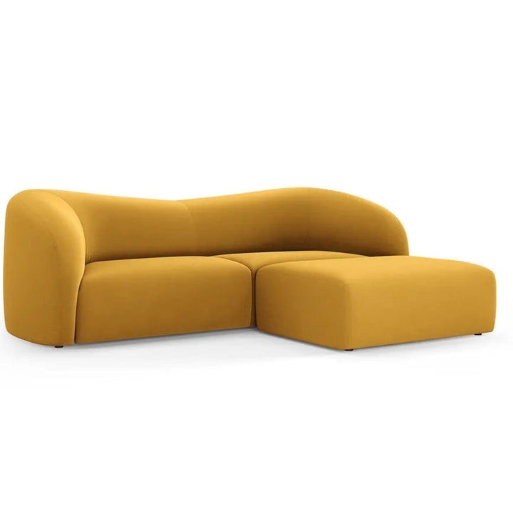 Inessa Scratch Resistant Curve Sofa - Exclusivia