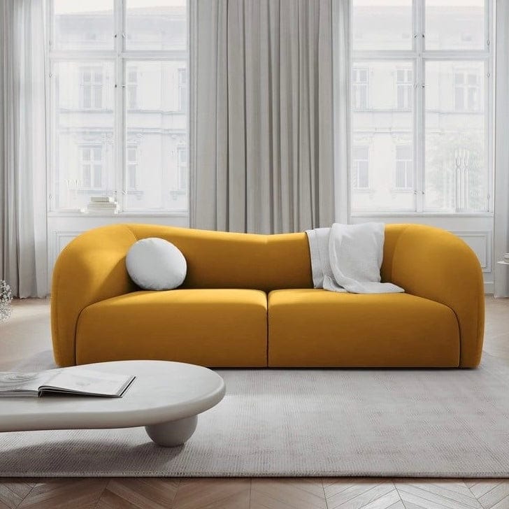 Inessa Scratch Resistant Curve Sofa - Exclusivia