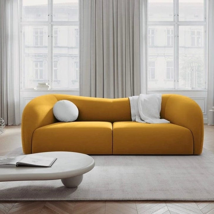 Inessa Scratch Resistant Curve Sofa - Exclusivia