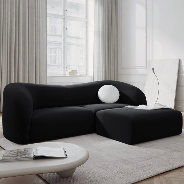Inessa Scratch Resistant Curve Sofa - Exclusivia