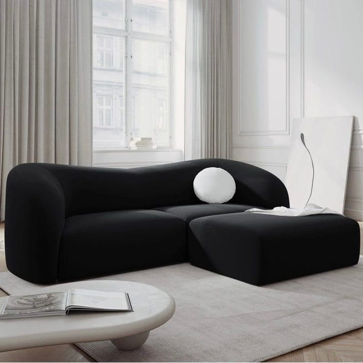 Inessa Scratch Resistant Curve Sofa - Exclusivia