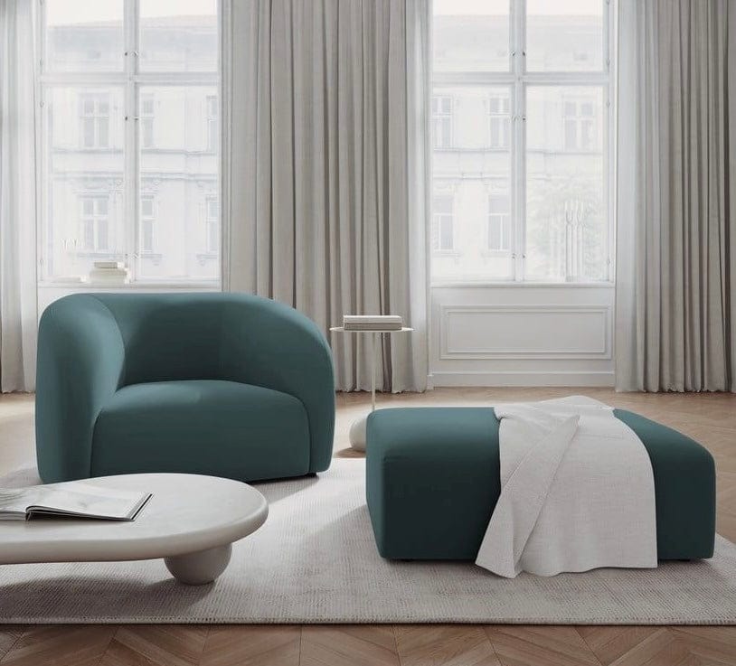 Inessa Scratch Resistant Curve Sofa - Exclusivia