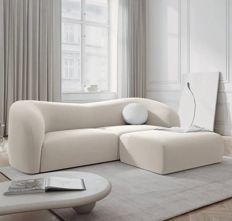 Inessa Scratch Resistant Curve Sofa - Exclusivia