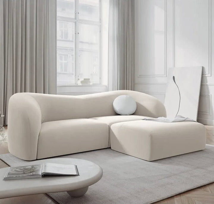Inessa Scratch Resistant Curve Sofa - Exclusivia