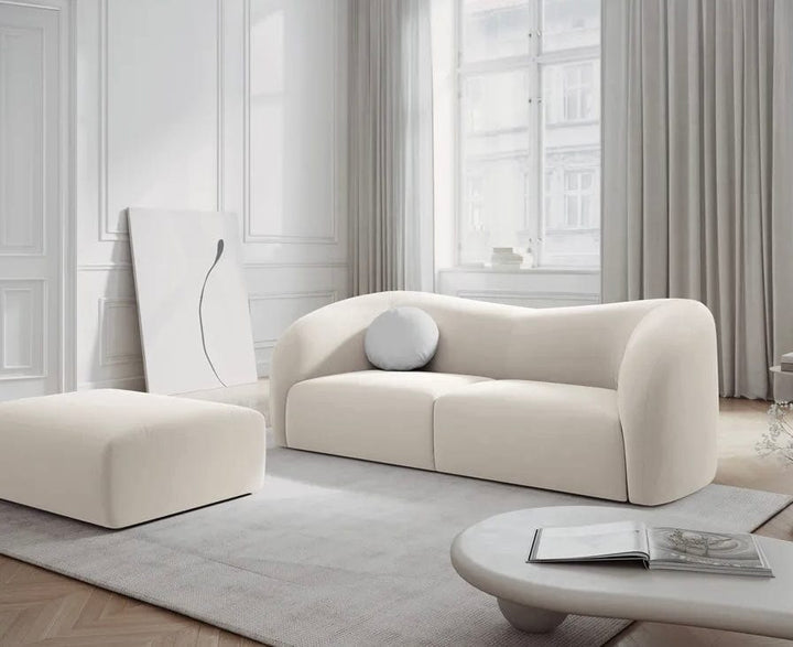Inessa Scratch Resistant Curve Sofa - Exclusivia