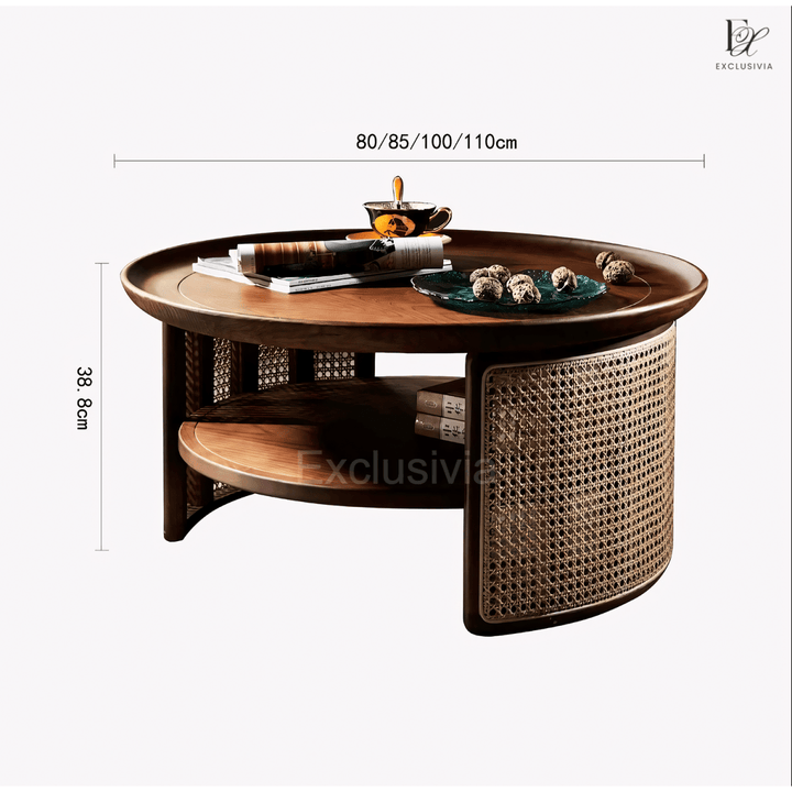 ISADORA Coffee Table Rattan - Exclusivia