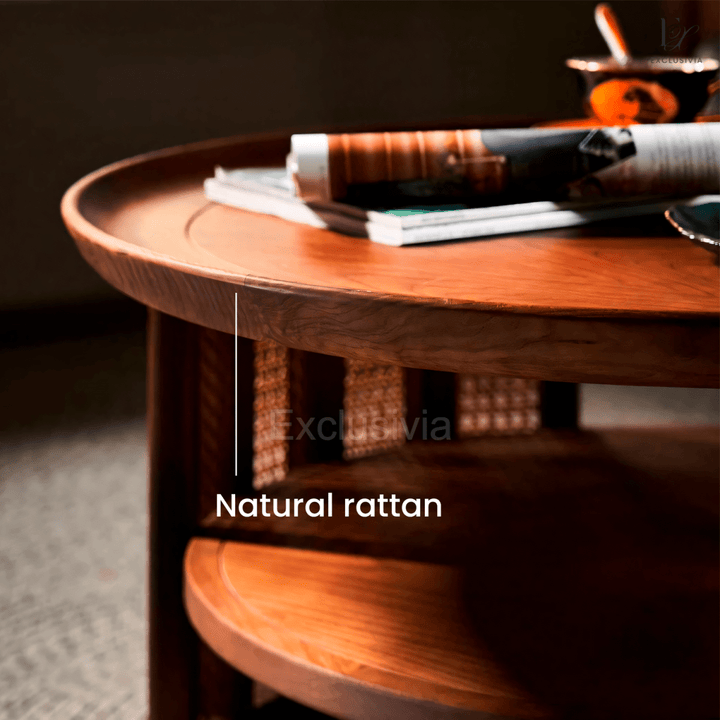 ISADORA Coffee Table Rattan - Exclusivia