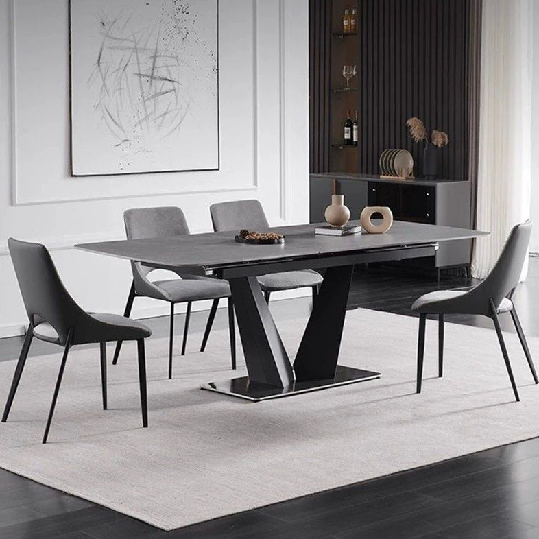 CORVAN Modern Sintered Stone Extendable Dining Table