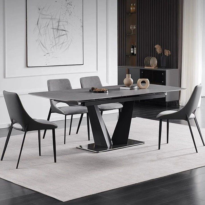 CORVAN Modern Sintered Stone Extendable Dining Table