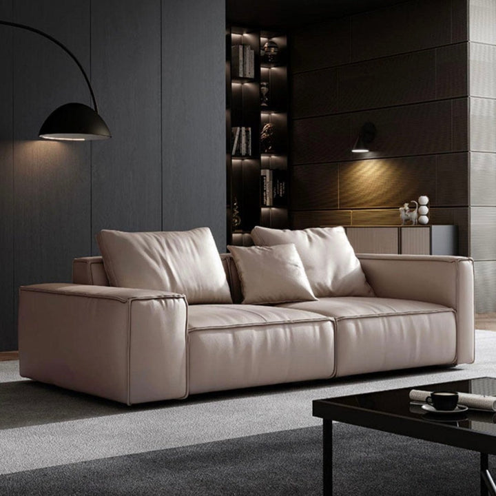 Jonas Scratch Resistant Sectional Leather Sofa - Exclusivia