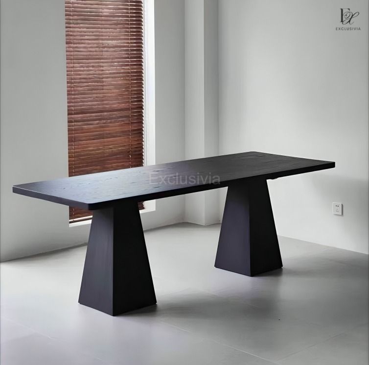 JUNI Rustic Solid Wood Dining Table - Exclusivia