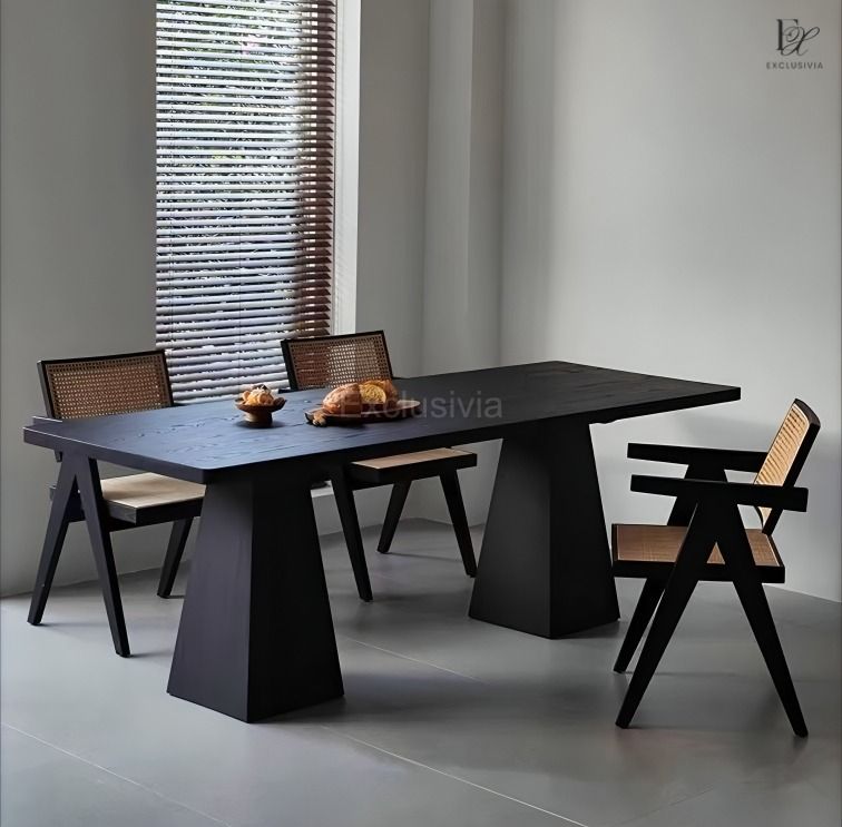 JUNI Rustic Solid Wood Dining Table - Exclusivia