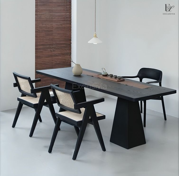 JUNI Rustic Solid Wood Dining Table - Exclusivia