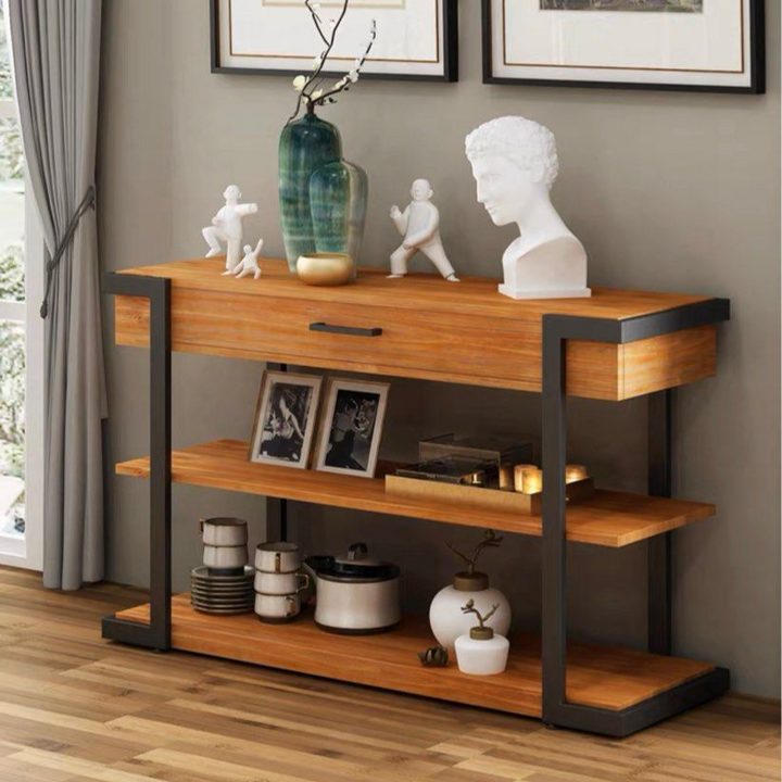 TARAN Rustic Solid Wood Console Table