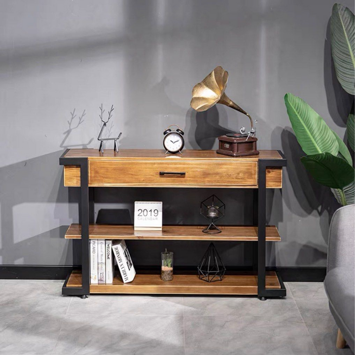 TARAN Rustic Solid Wood Console Table