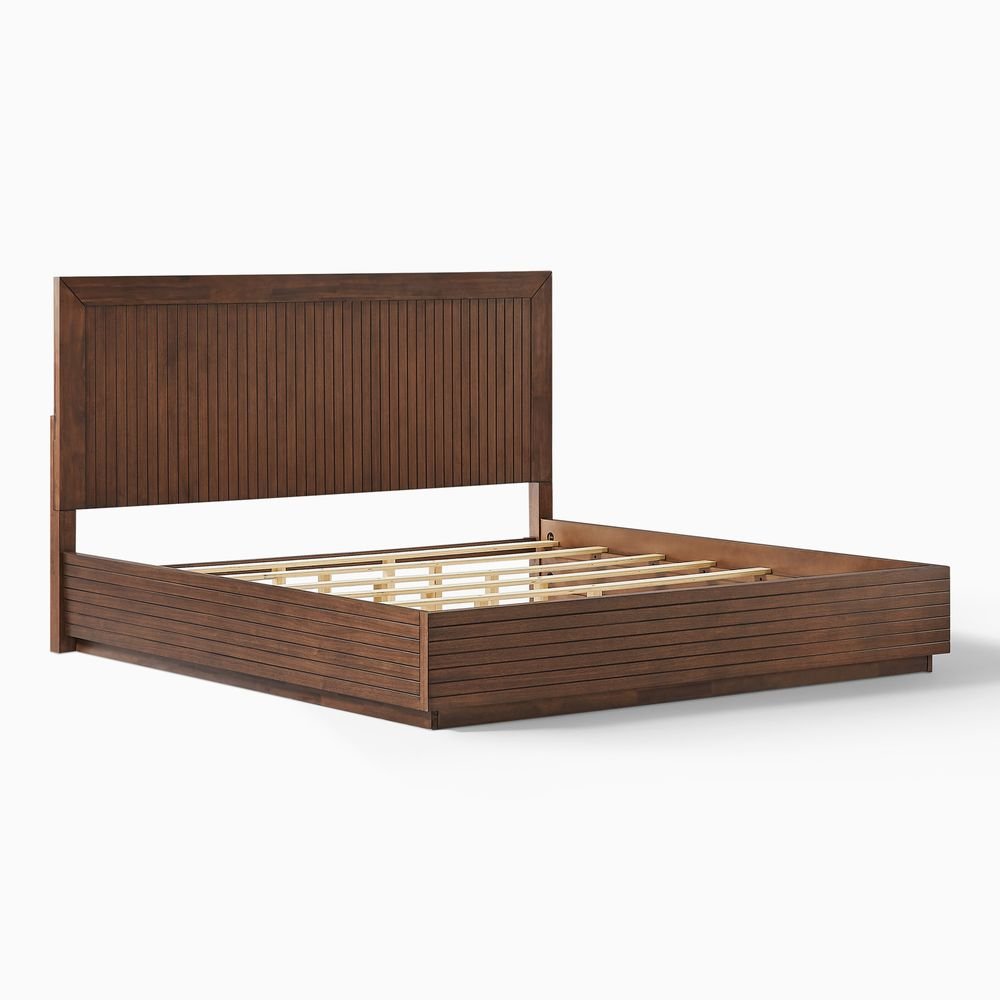 Kaelen Fluted Bed, Queen & King - Exclusivia