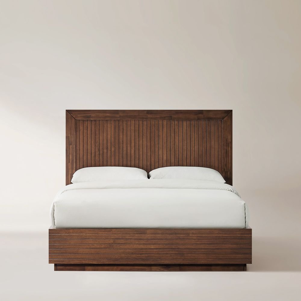 Kaelen Fluted Bed, Queen & King - Exclusivia