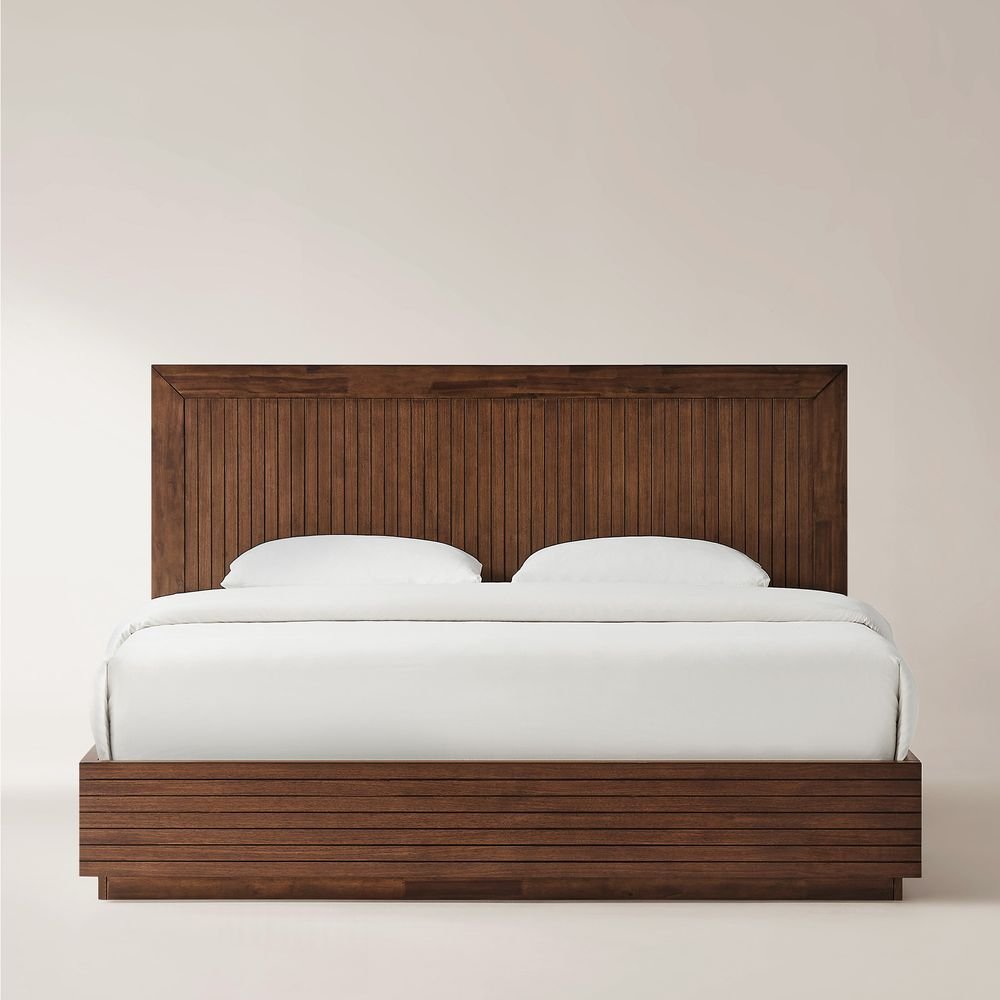 Kaelen Fluted Bed, Queen & King - Exclusivia