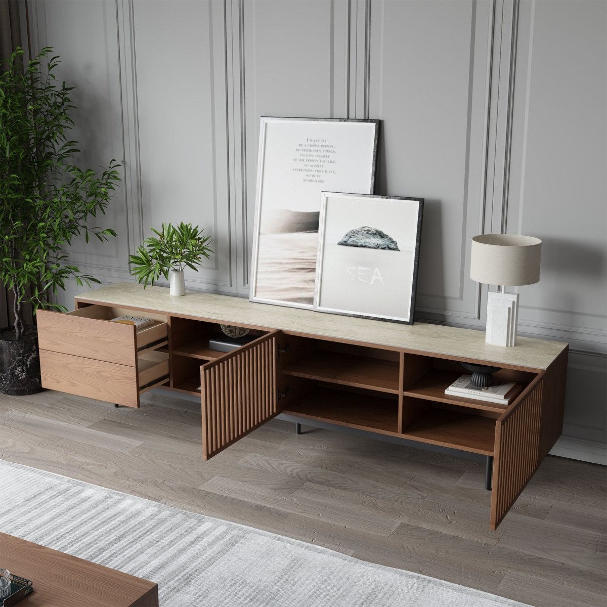 Kaelo Mid - Century Modern TV Stand - Exclusivia