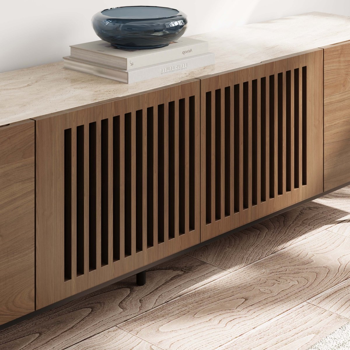 Kaelo Modern Wood TV Console - Exclusivia