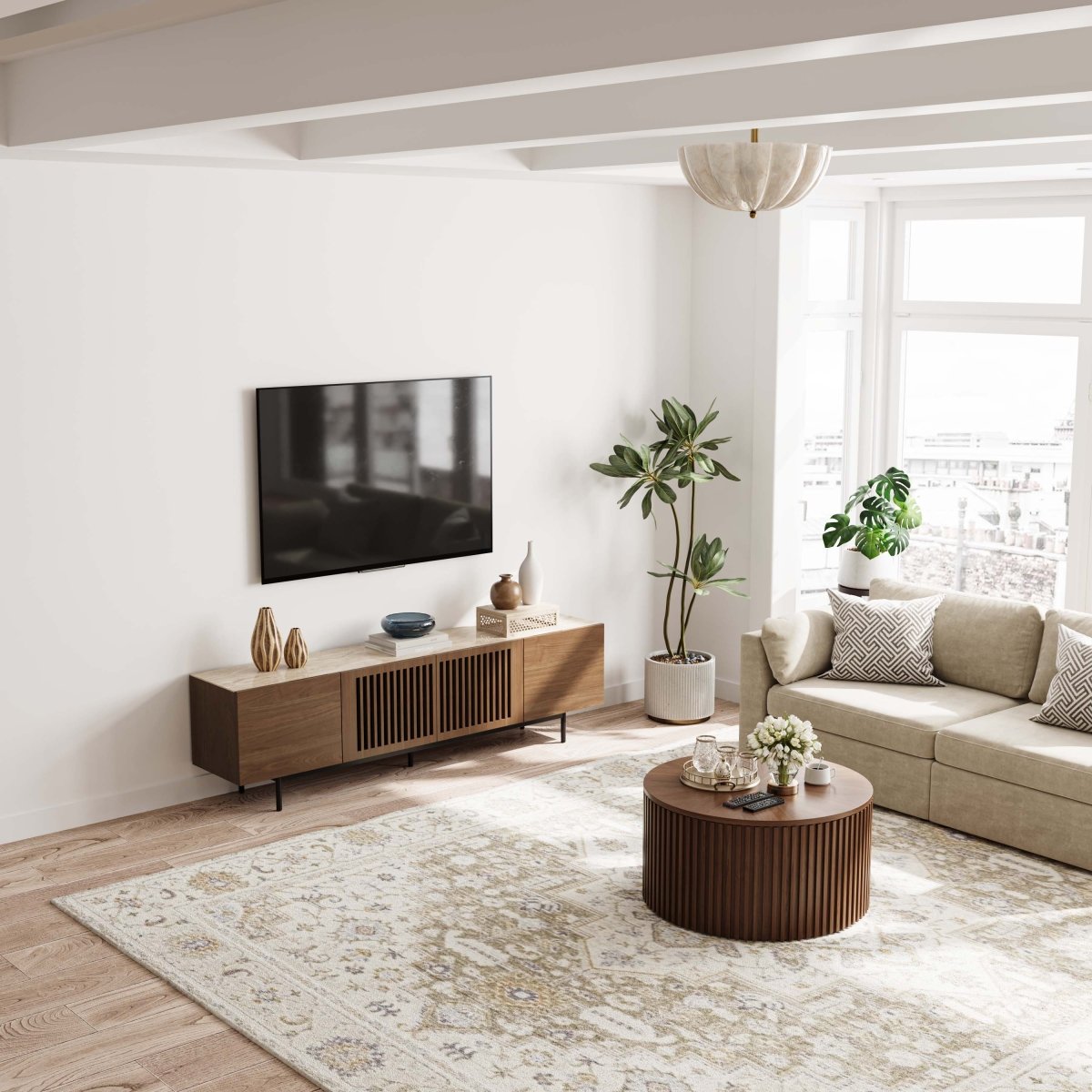 Kaelo Modern Wood TV Console - Exclusivia