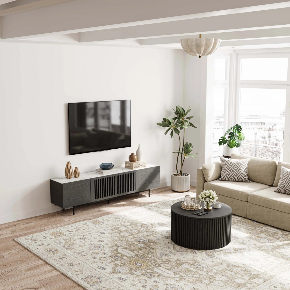 Kaelo Modern Wood TV Console - Exclusivia