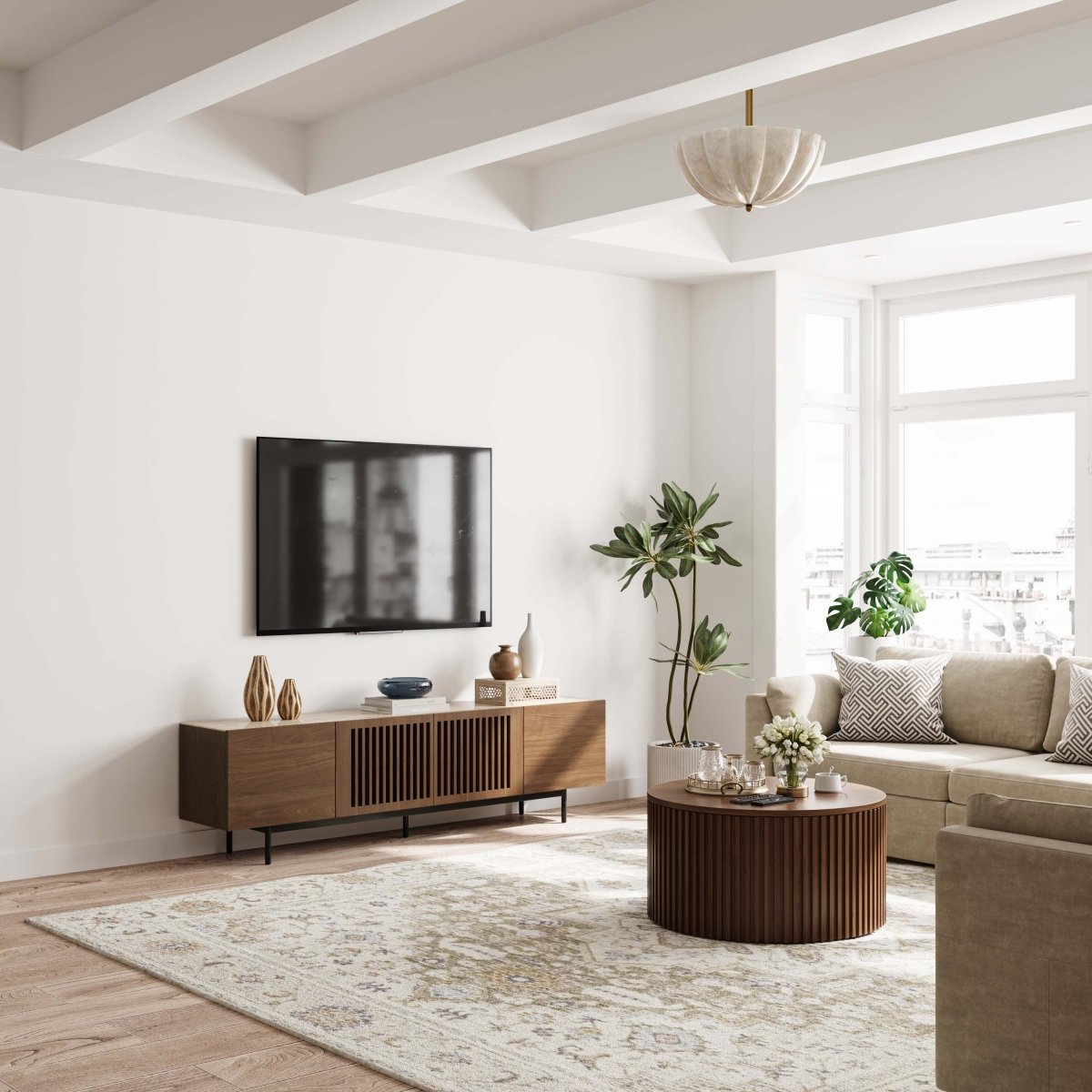 Kaelo Modern Wood TV Console - Exclusivia