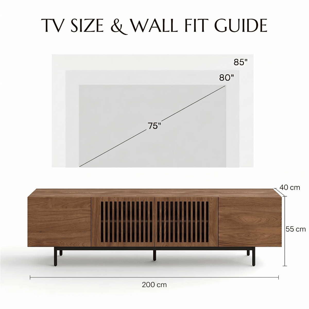 Kaelo Modern Wood TV Console - Exclusivia