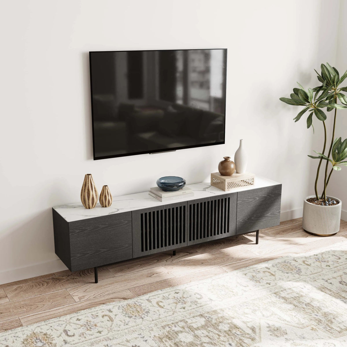 Kaelo Modern Wood TV Console - Exclusivia