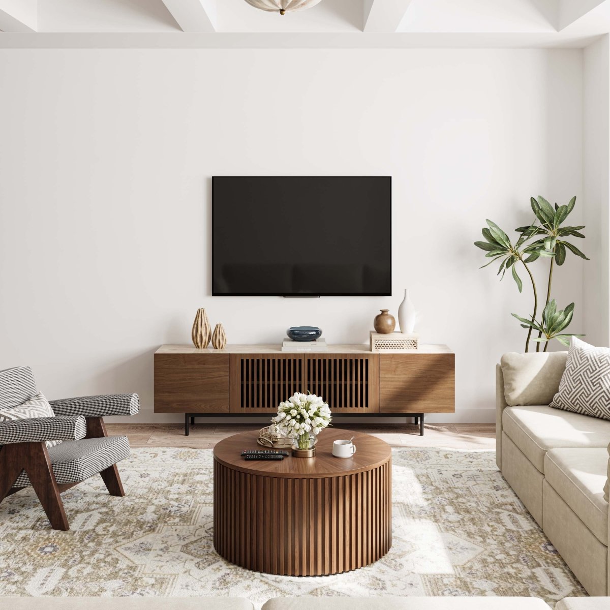 Kaelo Modern Wood TV Console - Exclusivia