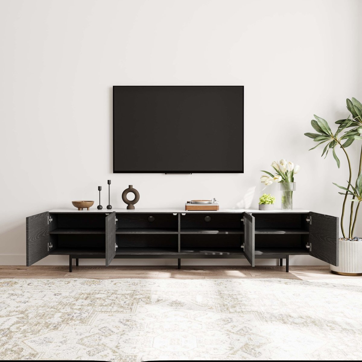 Kaelo Modern Wood TV Console - Exclusivia
