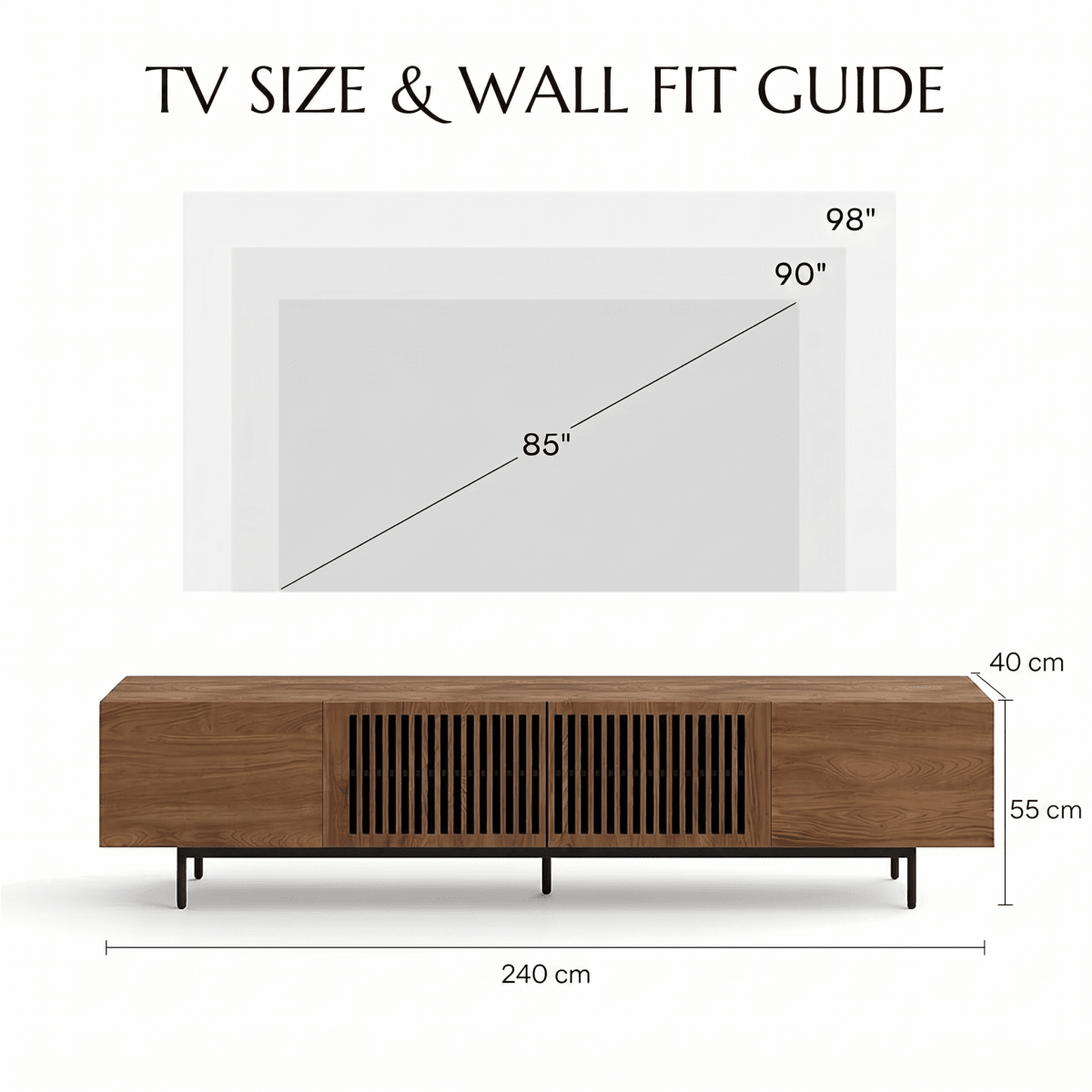 Kaelo Modern Wood TV Console - Exclusivia